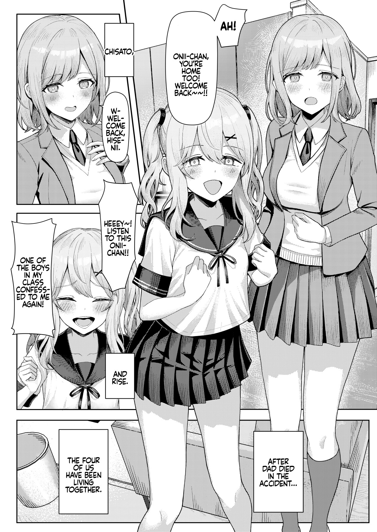 Hentai Manga Comic-Living with My Stepmom and Stepsisters After Dad's Remarriage and Having Sex with Them All-Read-3